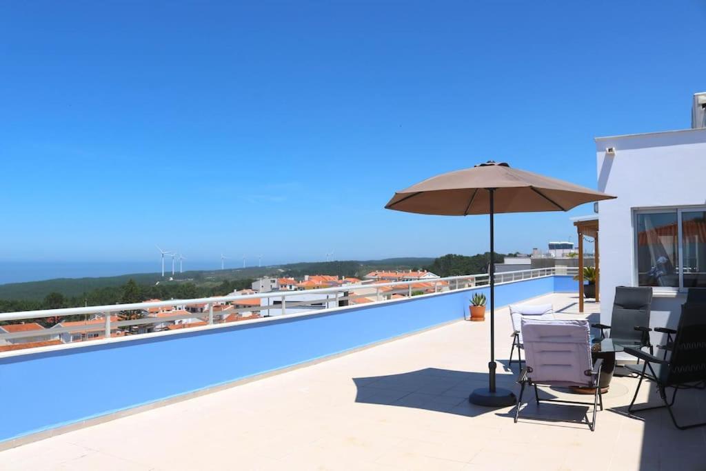 Sitio Penthouse - Big Terrace With Sea View & Bbq Villa Nazare Exterior photo