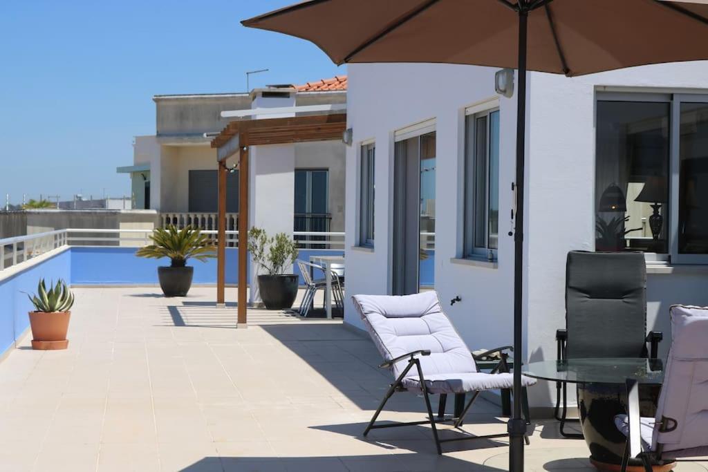 Sitio Penthouse - Big Terrace With Sea View & Bbq Villa Nazare Exterior photo